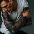 create sleeve tattoo design in geometric style
