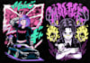 make illustration with dark gothic manga style