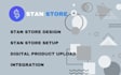 stan store design, stan store setup and product upload