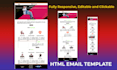 make an editable responsive clickable HTML email and newsletter template