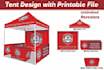 do canopy tent design,table cover,flag design ,back wall,sides wall