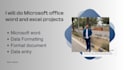 do microsoft office word and excel projects