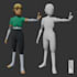 create a stylized character 3d model