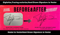 digitalize your handwritten signature into high resolution