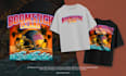 do vintage retro hand drawn illustration for t shirt design