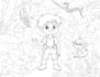 make a nice line drawing for coloring book