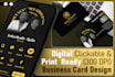 design clickable digital business card, and print ready card with qr code