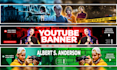 design youtube banner, thumbnail and full channel branding