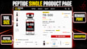 build woocommerce peptide research website for business, app