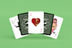 design poker playing cards with a custom card design