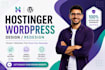 design or redesign hostinger website hostinger wordpress website with SEO aeo