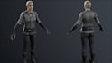 3d worrior character modeling,3d retopology, uv map, baked texture, modularity,