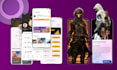 create professional game UI UX landing page design in figma