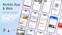 design modern mobile app or website ui ux design in figma