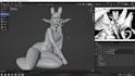 do a 3d model concept art of your character