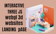 create interactive 3d web experiences with threejs, webgl landing  page