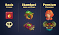 design rpg and fantasy game icons, characters and assets
