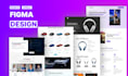 do web ui ux, app ui ux, dashboard ui ux design in figma
