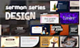 do christian graphics, thumbnails, posters, church flyers, sermon series design
