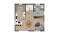create 2d colored and textured floor plan