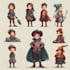 create fantasy characters and backgrounds
