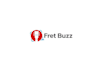 fret buzz amped guitar newsletter logo design