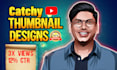 design catchy youtube thumbnail