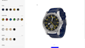 bulid 3d watch product configurator using zakeke kickflip customily teeinblue