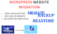 move, migrate, transfer or restore your wordpress website to new host or domain