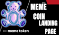create crypto meme coin website and token website
