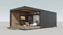 shipping container home 3d design vray render sketchup lumion d5 render
