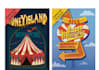 create a retro vintage illustrated poster design