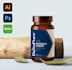 do supplement label design, whey protein design