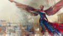 illustrate a superhero comic cover art