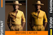 do portraits retouching, and high end beauty editing in photoshop