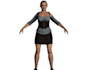 do polycount 3d character, nifty island texture, ue5 modular rig, sfm model