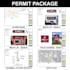 create a set storefront permit plans channel letters for city approval