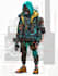 do cyberpunk and retro aesthetic characters