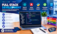 develop full websites with react , angular,python  bootspring
