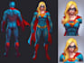 do superhero comic character art