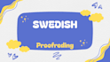 proofread your swedish text