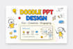 create creative doodle style presentation slides for business or education