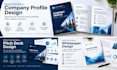 design a professional company profile, pitch deck, and whitepaper