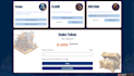 create staking website,dapp with smart contract integration