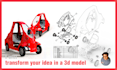 do the 3d model to patent your invention