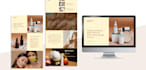 design elegant minimalist landing page in canva for your business