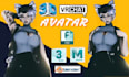 make vtuber model, vrchat furry avatar, 3d anime model, vrc avatar, avatar unity