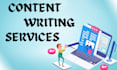 freelance content writer or write content your within 24 hours