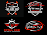 do auto detailing logo for car wash, auto paint and auto repair