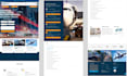 build logistic website trucking, cargo dispatch, freight, moving company website